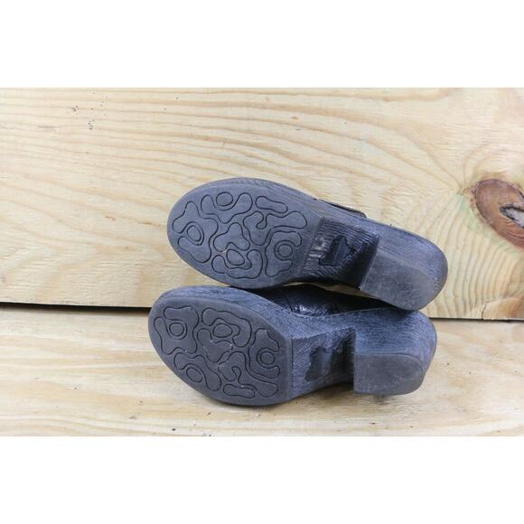 Born Boots Womens 8M Black Leather Dollie Platform Ankle Bootie Shoes - Picture 6 of 8